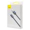 Кабель Baseus Crystal Shine Series Fast Charging Data Cable USB to iP 2.4A 2m Black (CAJY000101)