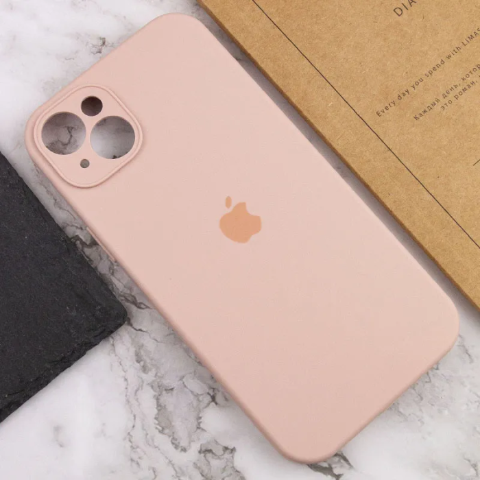 Чохол для смартфона Silicone Full Case AA Camera Protect for Apple iPhone 15 15,Pink Sand (FullAAi15-15)