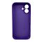 Чохол для смартфона Silicone Full Case AA Camera Protect for Apple iPhone 16 22,Dark Purple (FullAAi16-22)