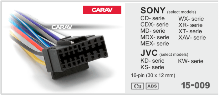 Роз'єм для магнітоли CARAV 15-009