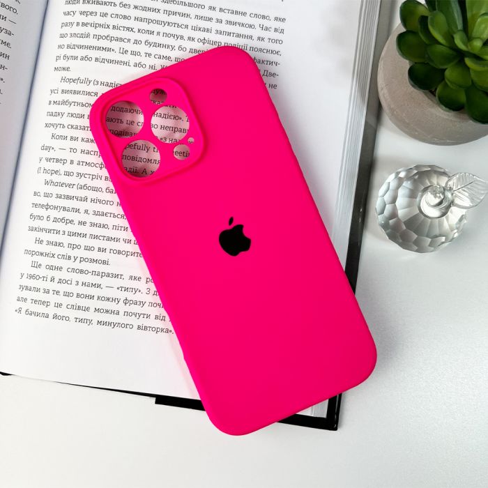 Чохол для смартфона Silicone Full Case AA Camera Protect for Apple iPhone 16 Pro 23,Shiny Pink (FullAAi16P-23)