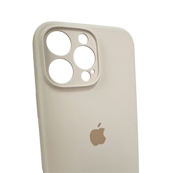 Чохол для смартфона Silicone Full Case AA Camera Protect for Apple iPhone 16 Pro 9,Antique White (FullAAi16P-9)