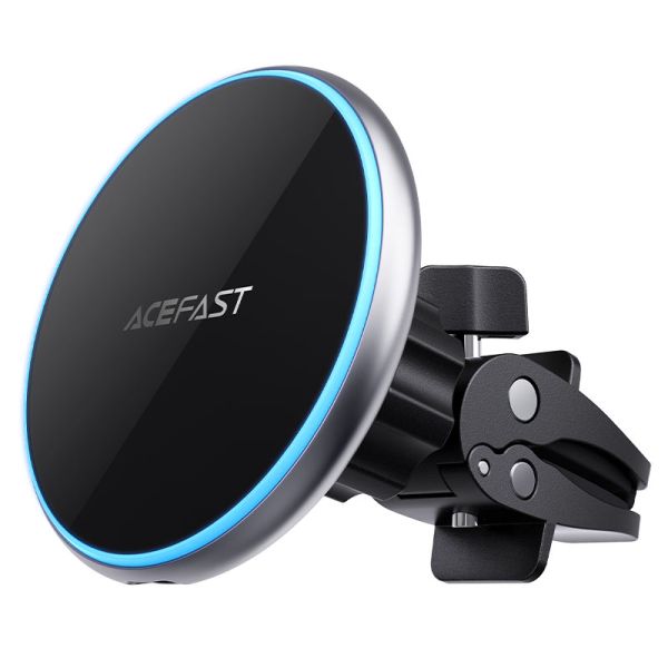 Автотримач для телефона з БЗП ACEFAST D3 magnetic wireless charging car holder Silver (6974316280446)