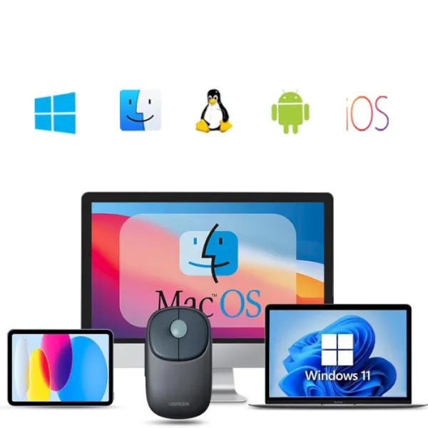 Маніпулятор миша бездротова UGREEN FUN+ Wireless Mouse Blue (UGR-90538)