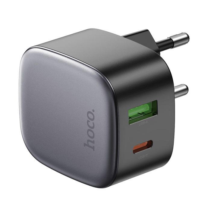 Мережевий зарядний пристрій HOCO CS32A Rise PD20W+QC3.0 charger Black (6942007617451)