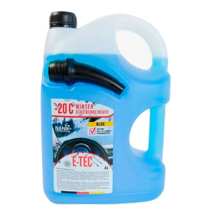 Омивач скла зимовий E-TEC -20°C синій каністра п/е з носиком (термоусадка) 4л