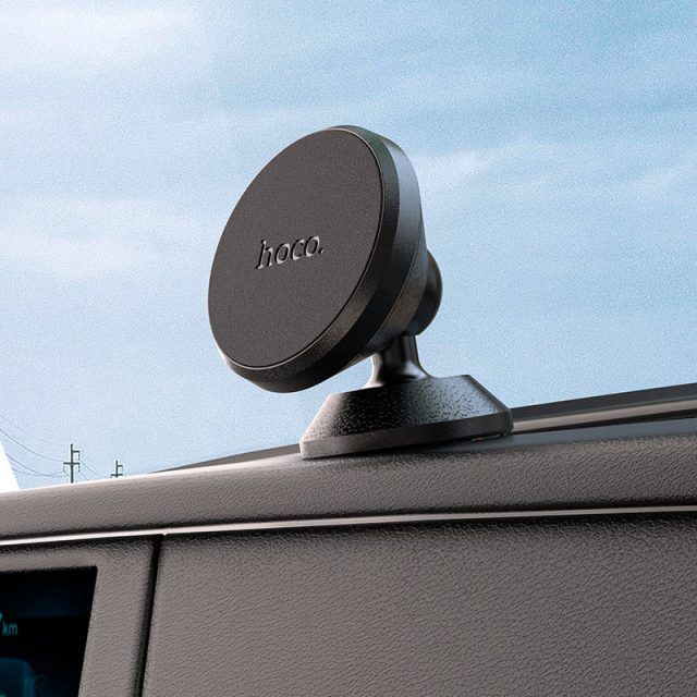 Автотримач для телефона HOCO CA79 Ligue central console magnetic car holder Black (6931474743862)