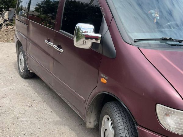 Хромированные Накладки на Ручки (Нержавеющая Сталь) 4 штуки. OmsaLine - Итальянская Нержавейка для Mercedes Vito W638 1996-2003 гг