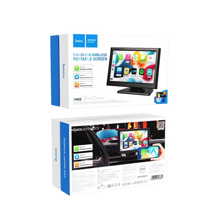 Монітор для авто HOCO HU2 Imogen 7-inch car wireless portable screen Black (6942007623681)