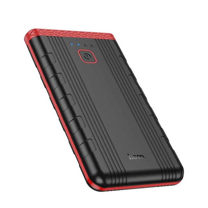 Автомобільний пуско-зарядний пристрій HOCO QS5 Refined intelligent emergency start-up power bank (6000mAh) Black (6942007643689)