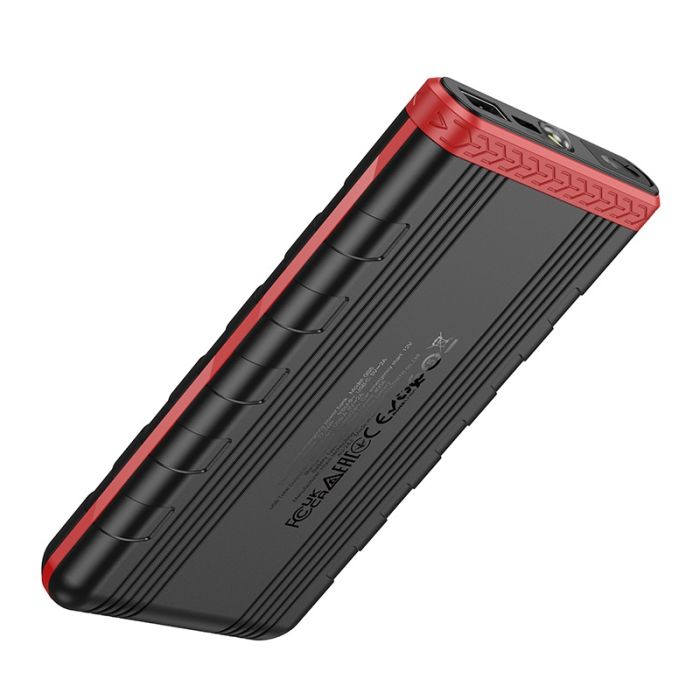 Автомобільний пуско-зарядний пристрій HOCO QS5 Refined intelligent emergency start-up power bank (6000mAh) Black (6942007643689)