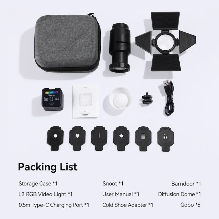 Відеосвітло Ulanzi L3 RGB COB Fill Light, 5W (UV-L052GBB1 L3 RGB) (L052GBB1)