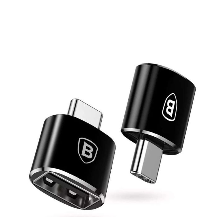 Адаптер Baseus USB Female To Type-C Male Adapter Converter Black (CATOTG-01)