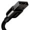 Кабель Baseus Tungsten Gold Fast Charging Data Cable USB to iP 2.4A 1m Black (CALWJ-01)