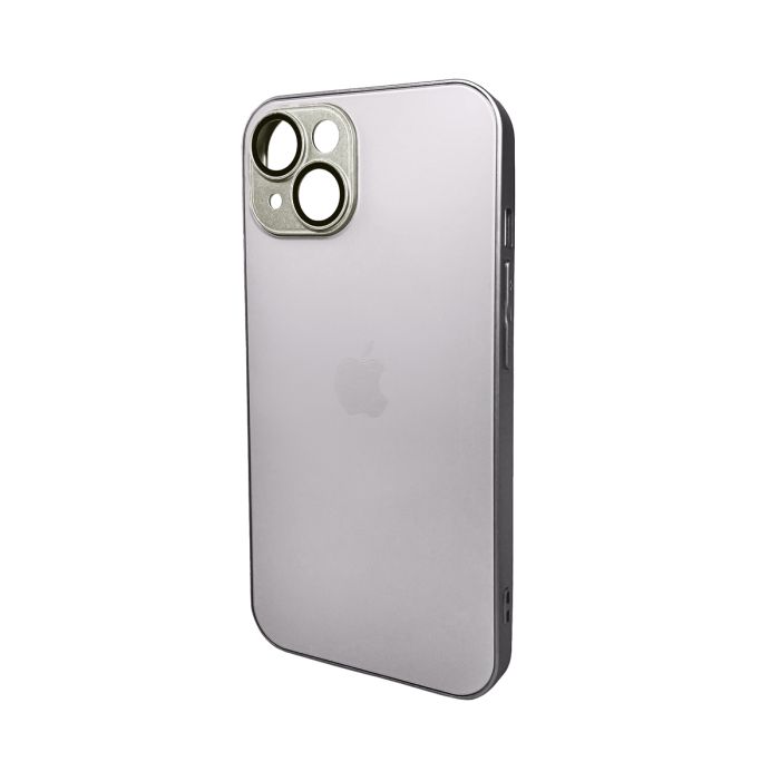 Чохол для смартфона AG Glass Matt Frame Color Logo for Apple iPhone 15 Titanium Grey (AGMattFrameiP15Grey)