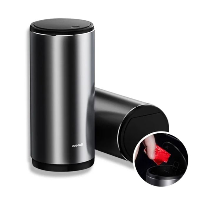Автомобільний сміттєвий контейнер Baseus Gentleman Style Vehicle-mounted Trash Can（Bag1 roll/30）Black (CRLJT-01)