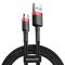 Кабель Baseus Cafule Cable USB For Micro 2.4A 1m Red+Black (CAMKLF-B91)