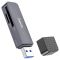 Кардрідер HOCO HB45 Spirit 2-in-1 USB 3.0 card reader Metal Gray (6942007620505)