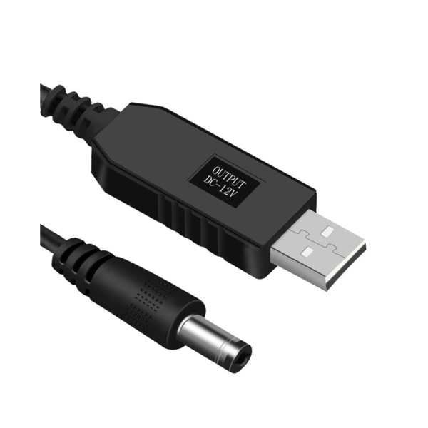 Кабель живлення для роутера USB-DC 5v-12v (1m) (USBDC512)