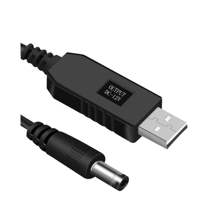 Кабель живлення для роутера USB-DC 5v-12v (1m) (USBDC512)