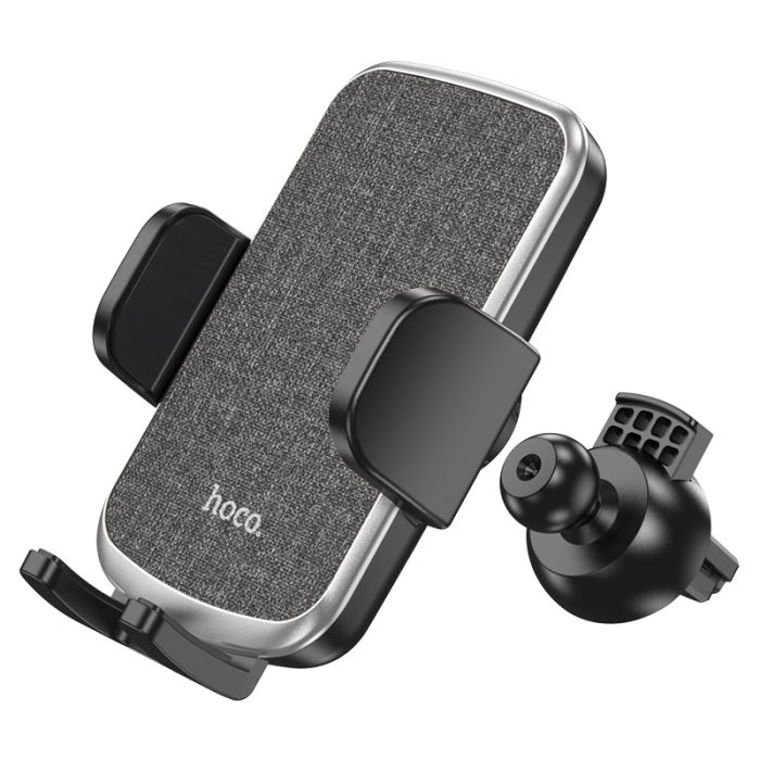 Автотримач для телефона HOCO CA94 Polaris push-type air outlet car holder Black (6931474758507)