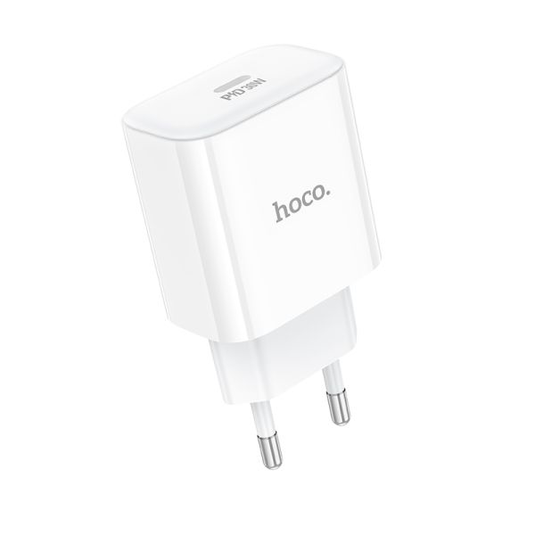 Мережевий зарядний пристрій HOCO C76A Pro Majestic single port PD30W charger White (6942007616300)