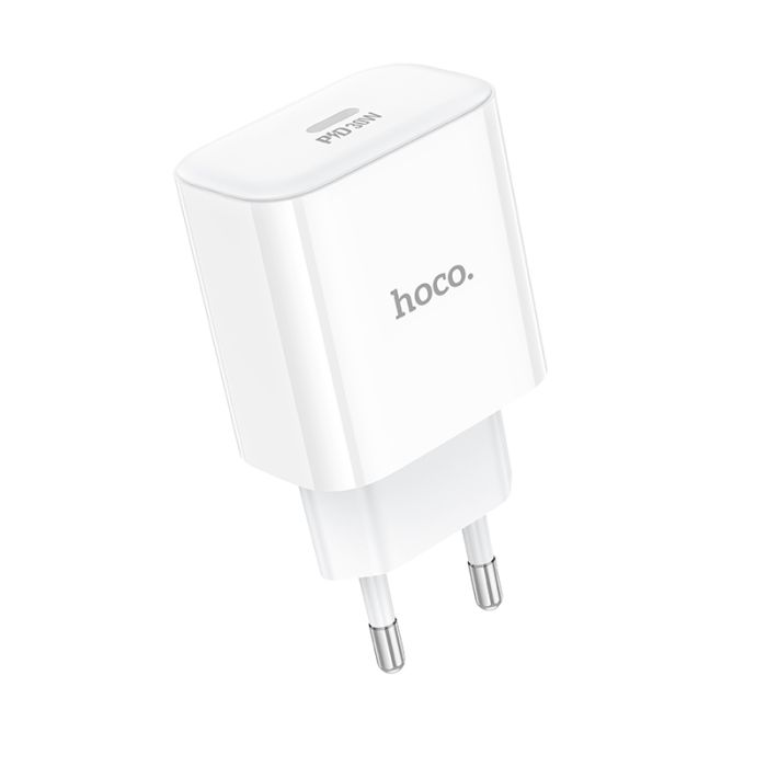 Мережевий зарядний пристрій HOCO C76A Pro Majestic single port PD30W charger White (6942007616300)