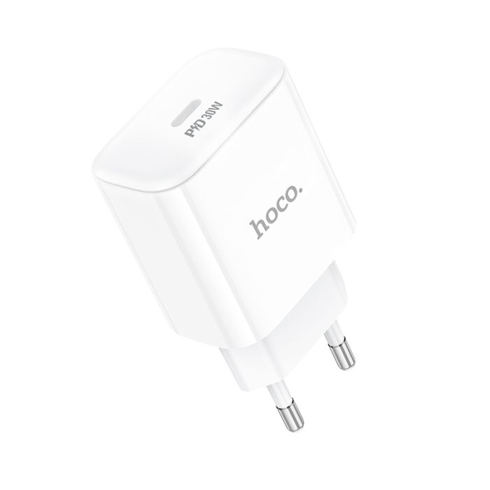 Мережевий зарядний пристрій HOCO C76A Pro Majestic single port PD30W charger White (6942007616300)