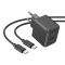 Мережевий зарядний пристрій з кабелем HOCO CS13A Ocean single port PD20W charger set(Type-C to Type-C) Black (6942007603843)