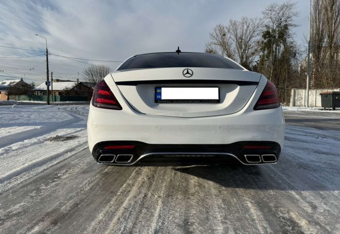Задний бампер (стиль S63 AMG) на Mercedes-Benz S-Class W222 2017-2020 года