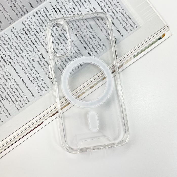Чохол для смартфона Space Magnetic for Apple iPhone 16 Transparent (SpaceMAG16Clear)