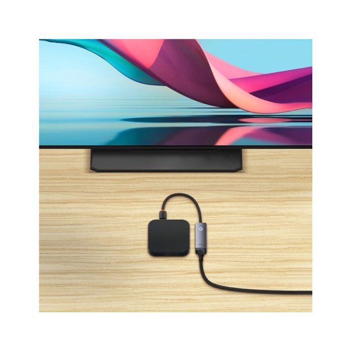 USB-Хаб Baseus Lite Series Ethernet Adapter USB-A to RJ45 LAN Port (100Mbps) Black (WKQX000001)