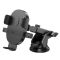 Автотримач для телефона HOCO H19 Mighty one-button car holder(center console) Black (6942007601580)