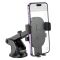 Автотримач для телефона HOCO H19 Mighty one-button car holder(center console) Black (6942007601580)