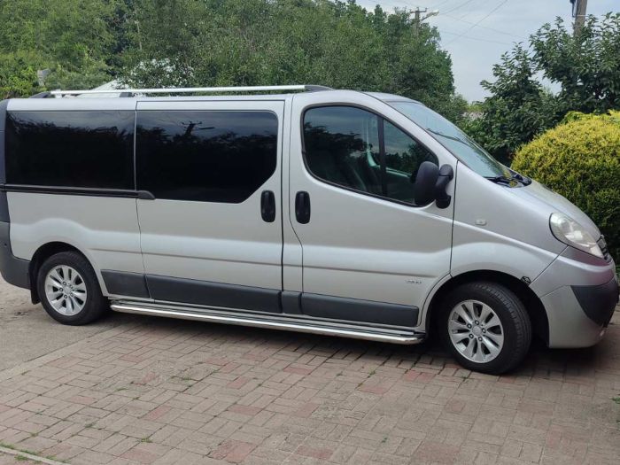 Боковые Подножки Premium (2 шт., Нержавейка) 60 мм, короткая база для Opel Vivaro 2001-2015 гг