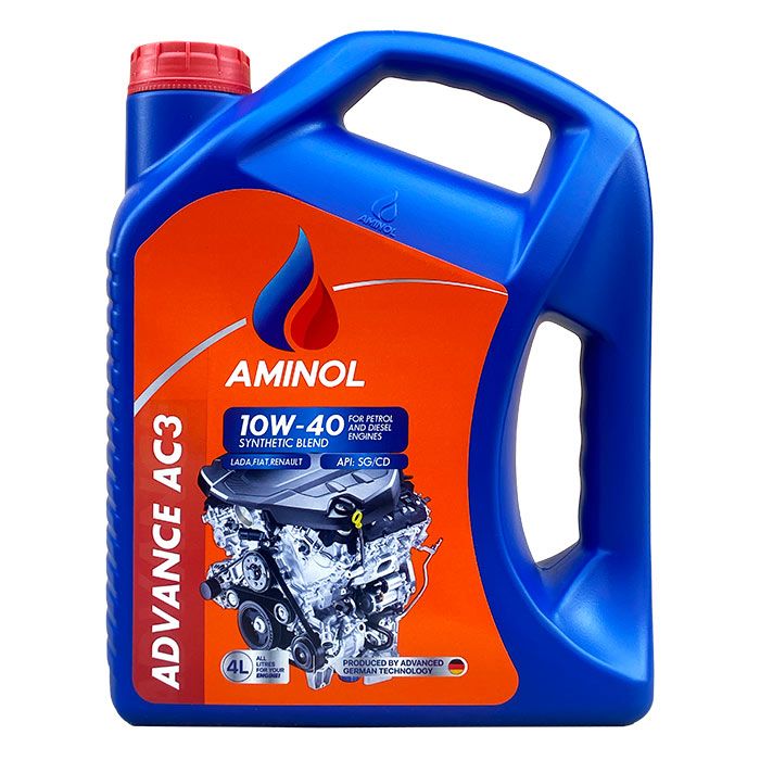 Олива моторна напівсинтетична Aminol 10W-40 Advance AC3 4л