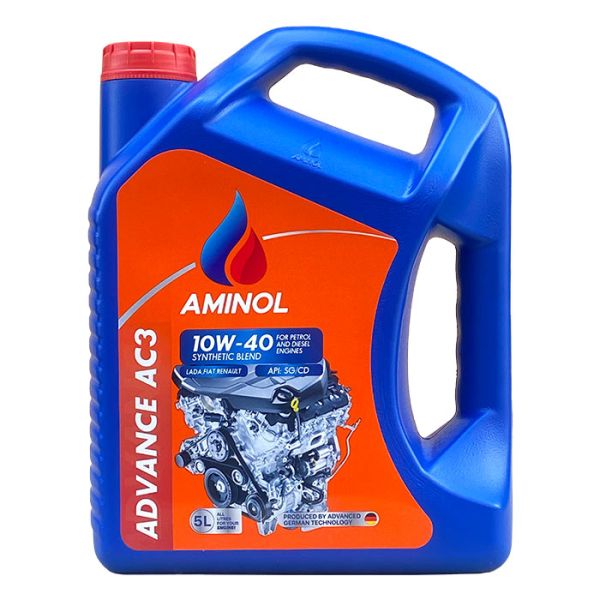 Олива моторна напівсинтетична Aminol 10W-40 Advance AC3 5л (4 шт в уп)