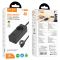 Мережевий подовжувач HOCO NS9 Wisdom 1-position (PD67W/3C1A) desktop socket (EU/GER) Black (6942007638494)