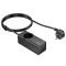 Мережевий подовжувач HOCO NS9 Wisdom 1-position (PD67W/3C1A) desktop socket (EU/GER) Black (6942007638494)