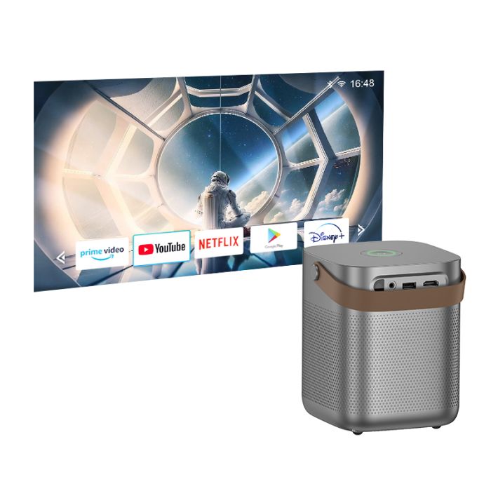 Проектор HOCO DT4 Wi-Fi 2.4/5 ГГц Smart full autofocus projector (720P Android version) EU (6942007645126)