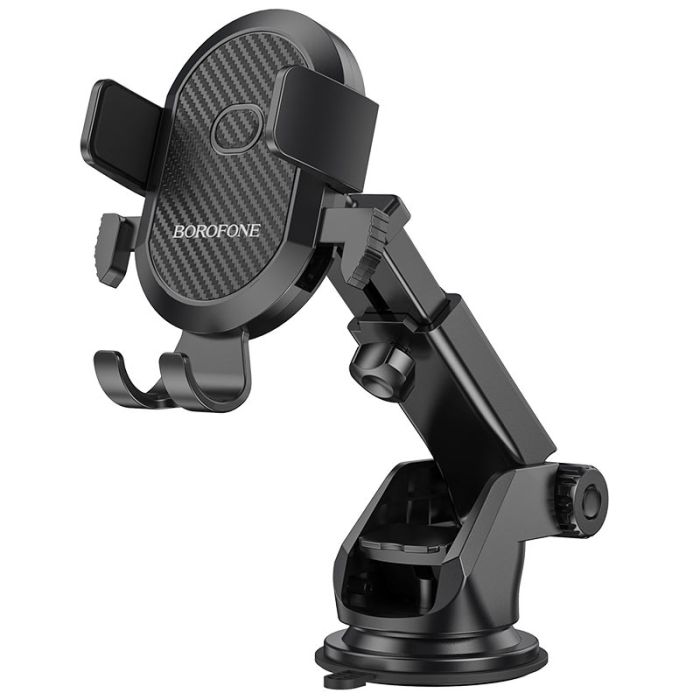 Автотримач для телефона BOROFONE BH39 Amazing bay one touch center console car holder Black (6931474742506)