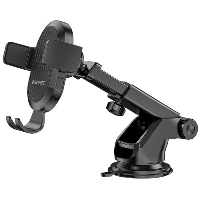 Автотримач для телефона BOROFONE BH39 Amazing bay one touch center console car holder Black (6931474742506)