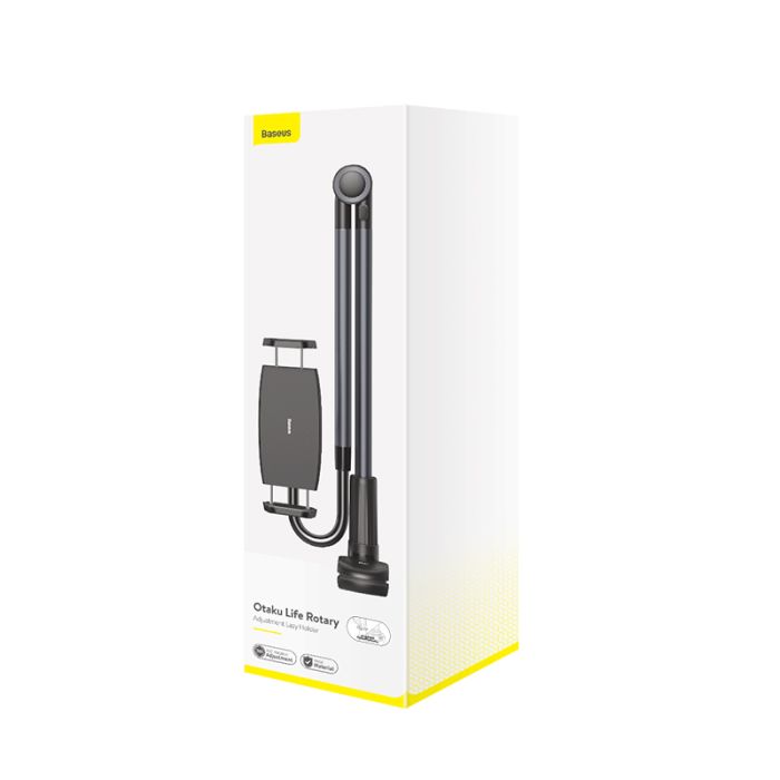 Тримач для мобiльного Baseus Otaku life rotary adjustment lazy holder Pro（Applicable for phone/ ipad) gray (LUZQ000013)