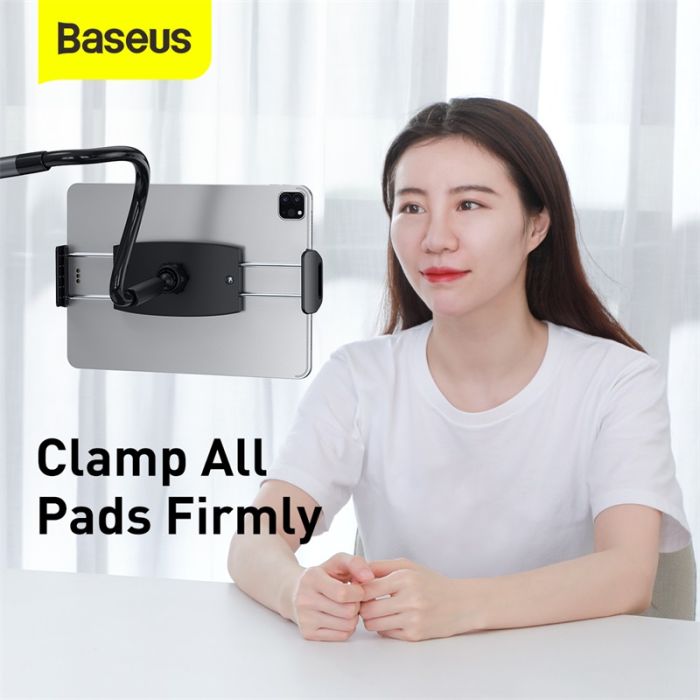 Тримач для мобiльного Baseus Otaku life rotary adjustment lazy holder Pro（Applicable for phone/ ipad) gray (LUZQ000013)