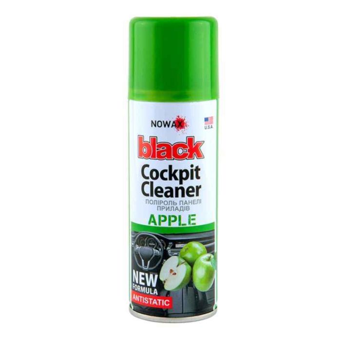 Средство для полировки Black Cockpit Cleaner NOWAX 200 мл аромат яблоко (NX00208)