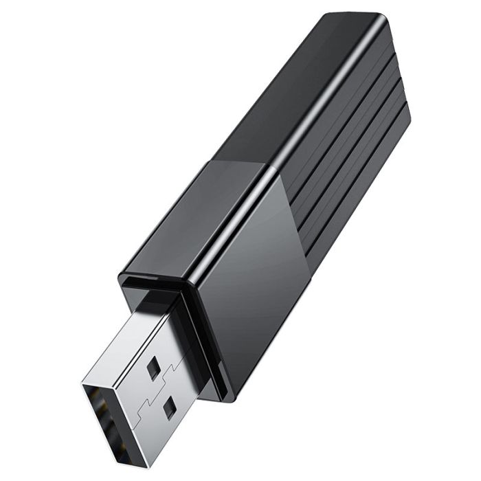 Кардрідер HOCO HB20 Mindful 2-in-1card reader(USB2.0) Black (6931474735201)