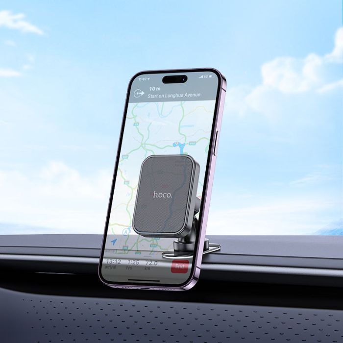 Автотримач для телефона HOCO H33 Cheetah magnetic car holder(center console) Black (6942007614474)