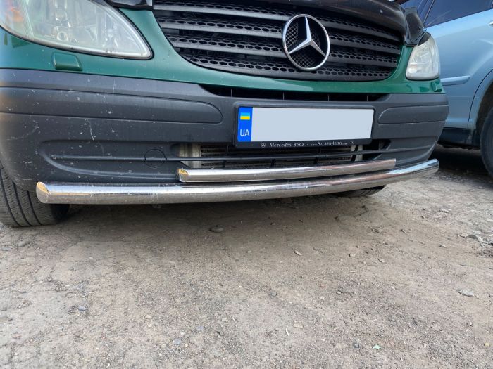 Передняя защита ST014 (нержавейка) 2004-2010, 60 -2026 42мм для Mercedes Vito W639