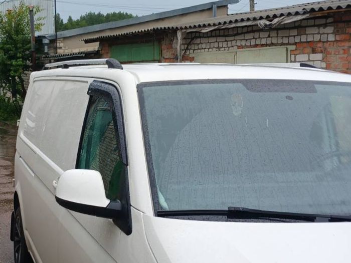 Хромированные Рейлинги Короткая база, металлические ножки для Volkswagen T5 Transporter 2003-2010 гг