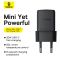 Мережевий зарядний пристрій Baseus Palm Fast Charger 1C 20W EU Cluster Black (P10111602113-00)